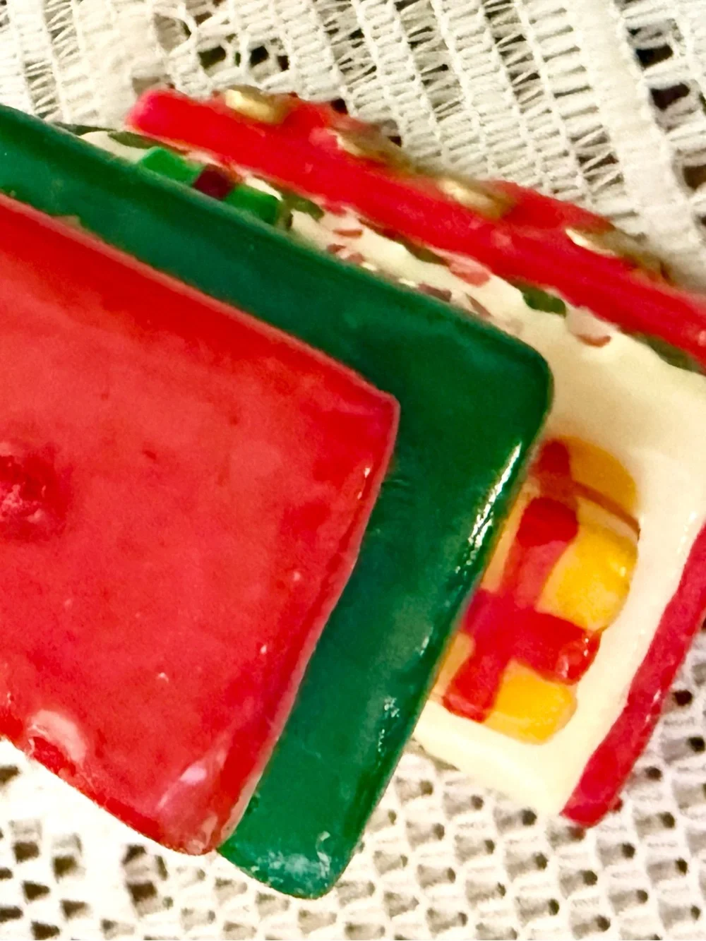 Vintage 4-Piece Christmas Train Wax Candle Set